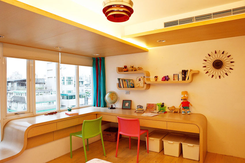 现代温馨Loft公寓儿童房